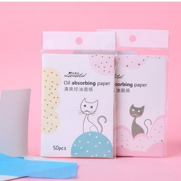 Giấy thấm dầu da mặt Lameila chống bã nhờn gói 50 tờ | BigBuy360 - bigbuy360.vn