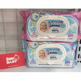 Khăn ướt bobby 80 tờ/100 tờ