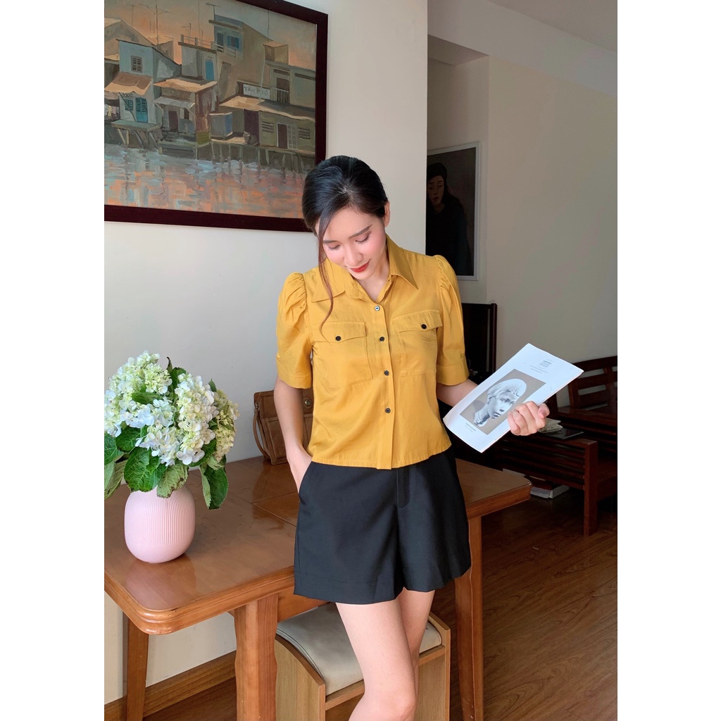 Quần Sooc Nữ Cài Cúc Trước , Túi Chéo HeraDG - SQSBA007-S