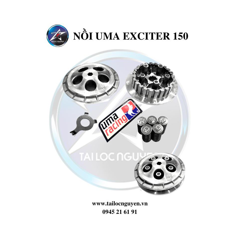 NỒI UMA RACING 5 LÒ XO CHO EXCITER 150