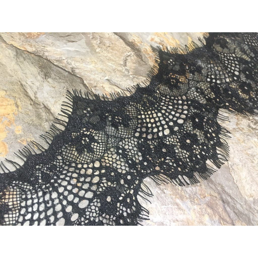 Ren đai cao cấp màu đen RD39 bản 11cm dùng may váy đầm thời trang, váy cưới, làm đồ decor trang trí, đồ lót, váy ngủ...