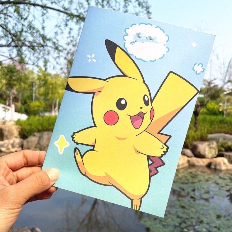 Sổ hình pikachu dễ thương khổ a5