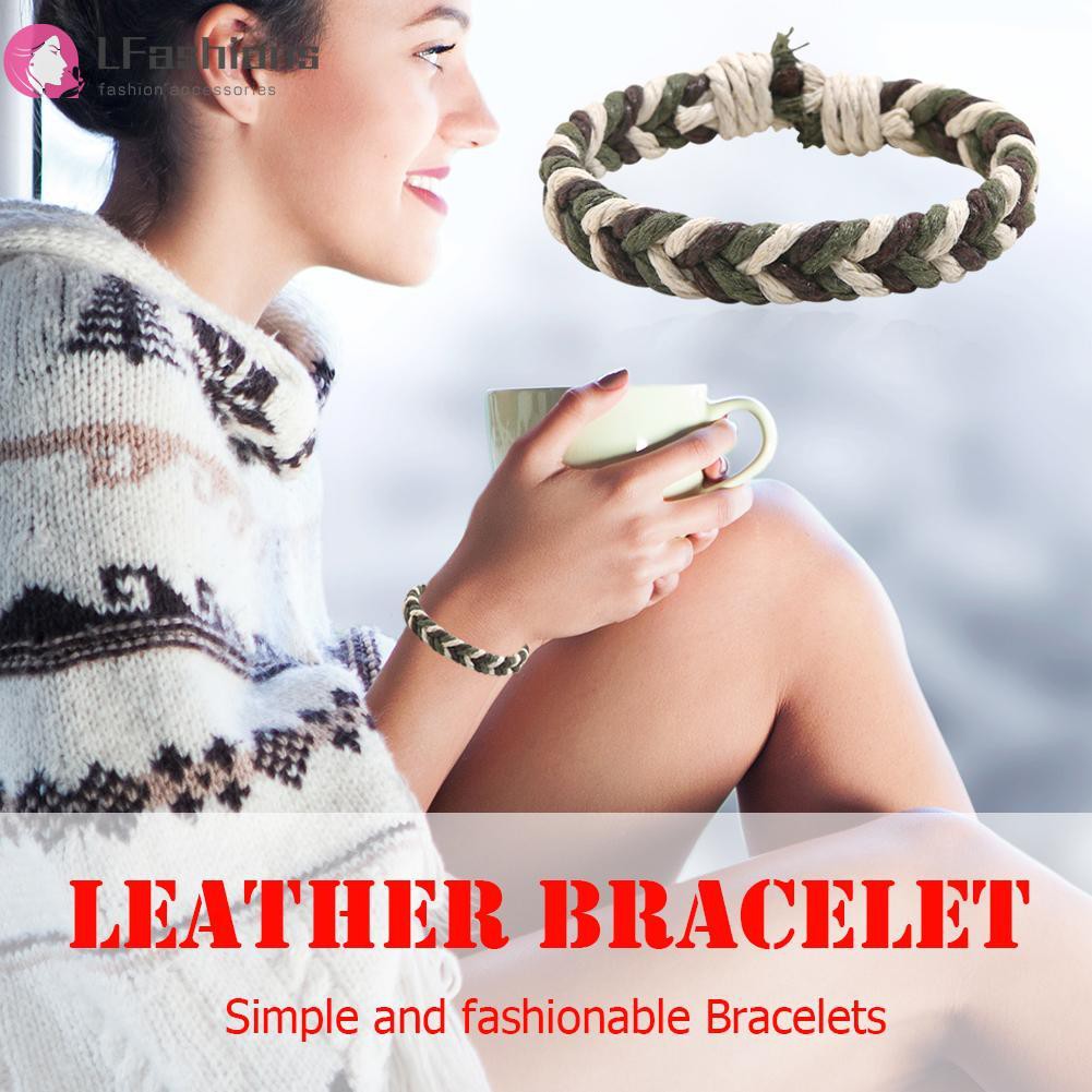 Vòng tay bện dây thủ công nhiều màu sắc thời trang | BigBuy360 - bigbuy360.vn