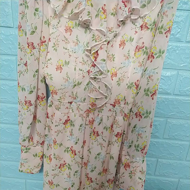 Đầm maxi hoa nhí hồng rose cực ngọt