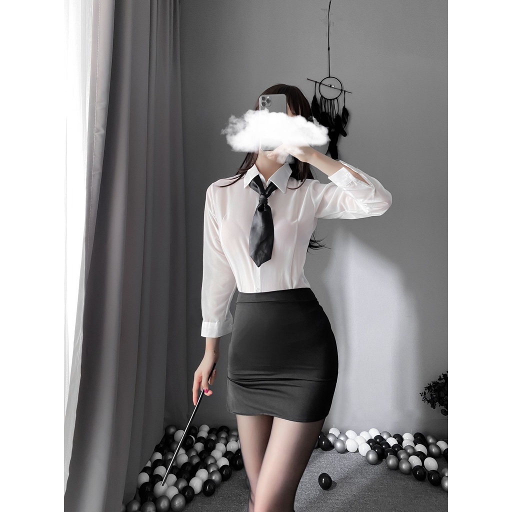 Cosplay sexy thư ký quyến rũ siêu hot 2023