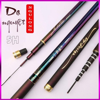🐟 Cần câu tay 5h dạ nguyệt carbon cao cấp độ dài từ 3m6 đến 6m3 + tặng ngọn🐟