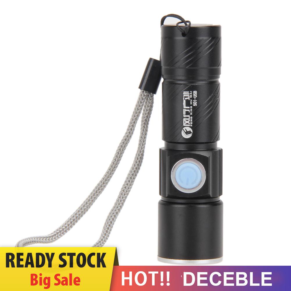 Đèn Pin Led Cree 800lm Chống Thấm Nước Có Thể Sạc Lại Bằng Cổng Usb
