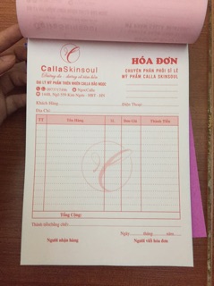 Hoá đơn in theo yêu cầu