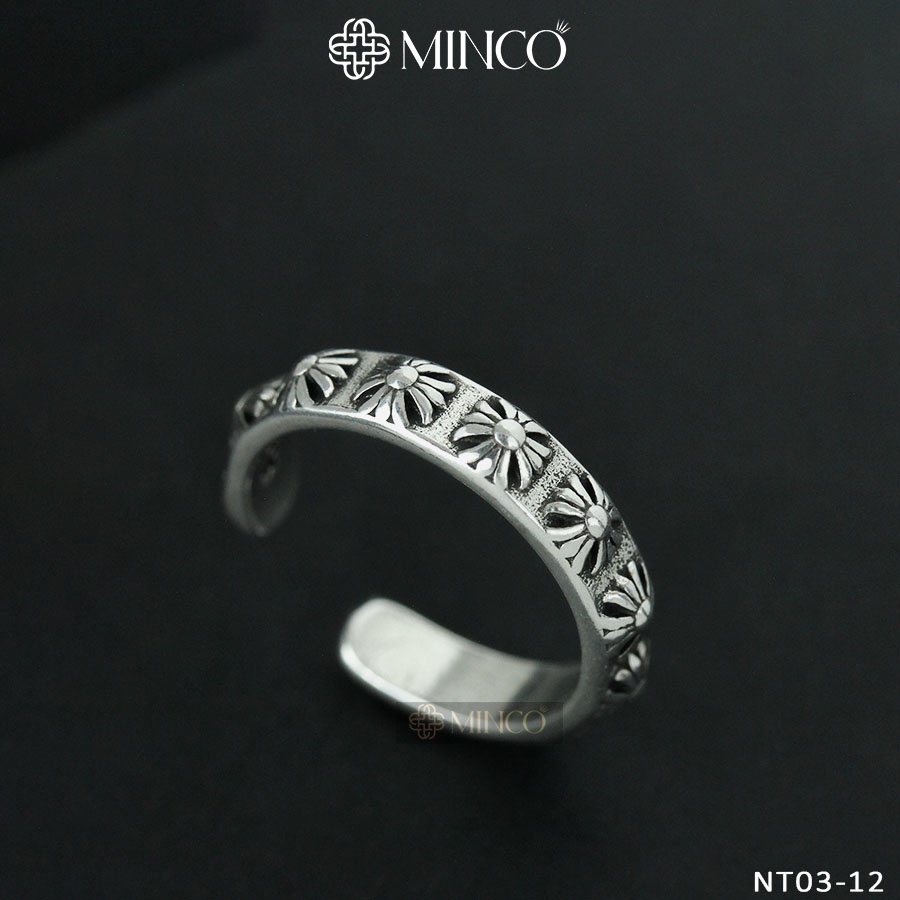 Nhẫn Chrome Heart Minco Accessories phong cách Hiphop phụ kiện thời trang Dành Cho Nam Nữ NT03-12