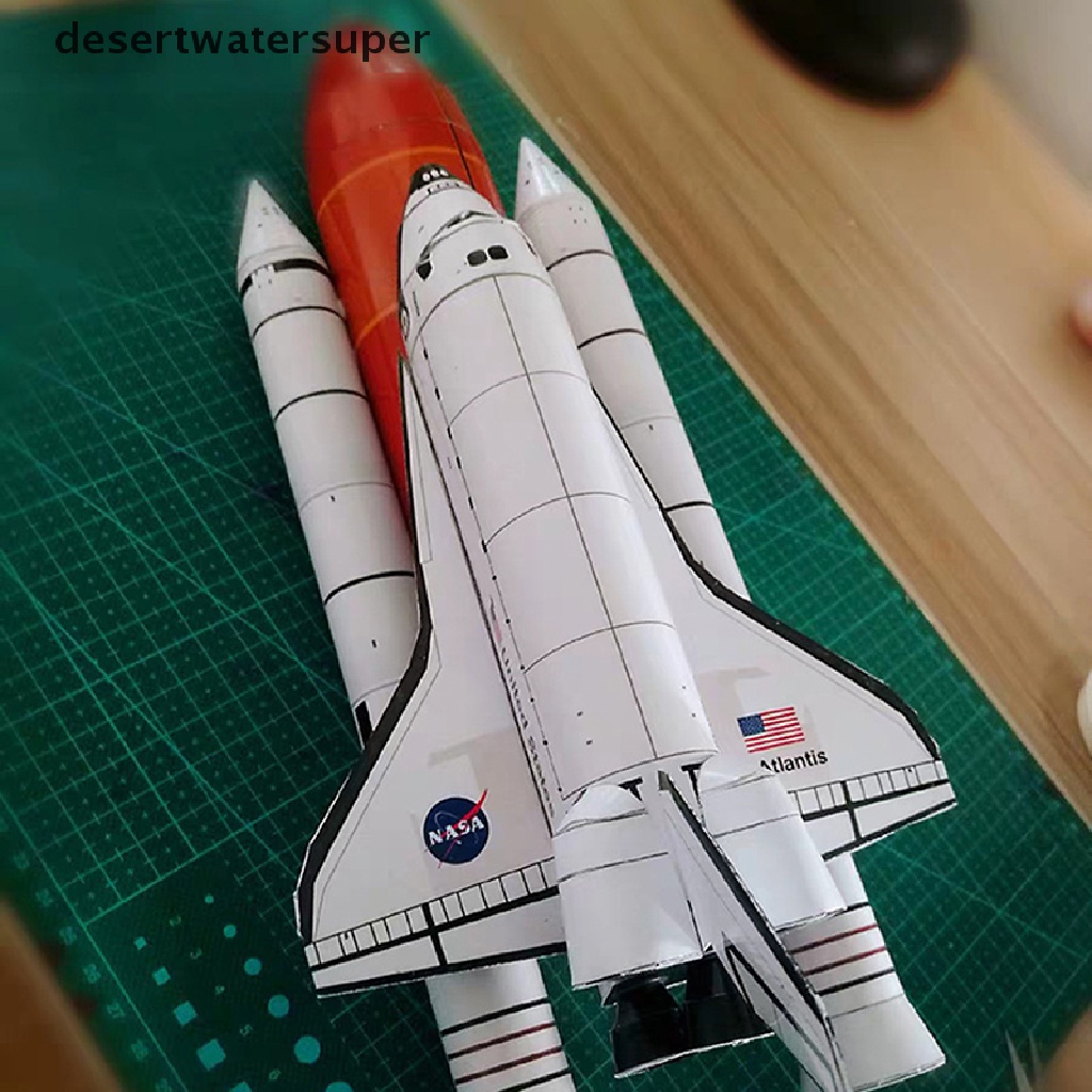 Thẻ Giấy Xây Dựng Mô Hình Tàu Con Thoi Không Gian 3D Tỉ Lệ 1: 150