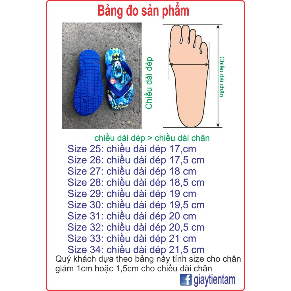 Dép kẹp hình siêu nhân cho bé trai size 25 đến 34, mang bền loại tốt.