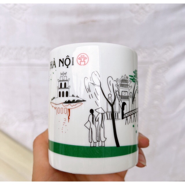 Gốm Sứ Bát Tràng Cốc Sứ- Ly Sứ Uống Nước, Trà Sữa Hoạ Tiết Siêu Đẹp.