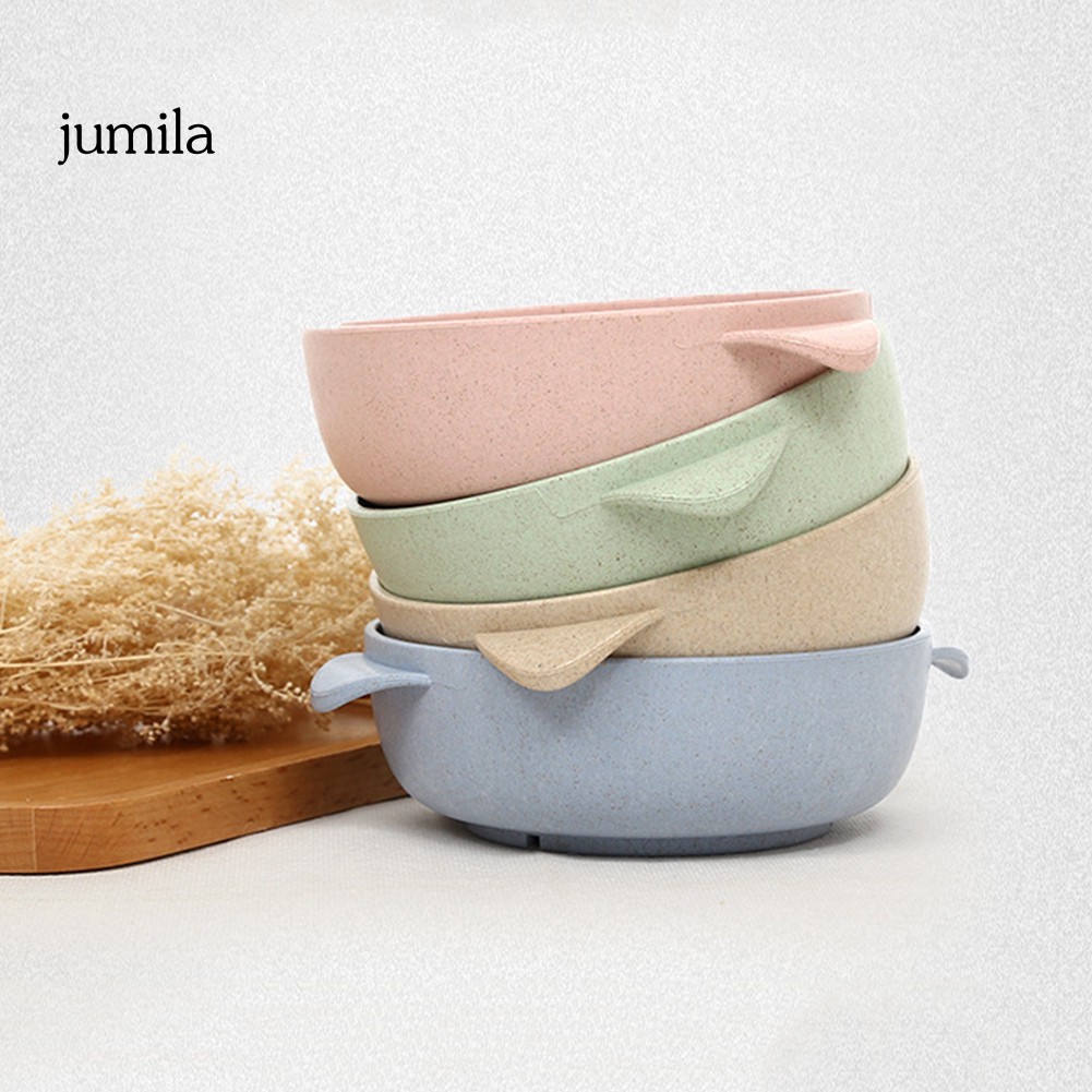 Set 2 Bát Ăn Bằng Rơm Lúa Mì An Toàn Cho Bé