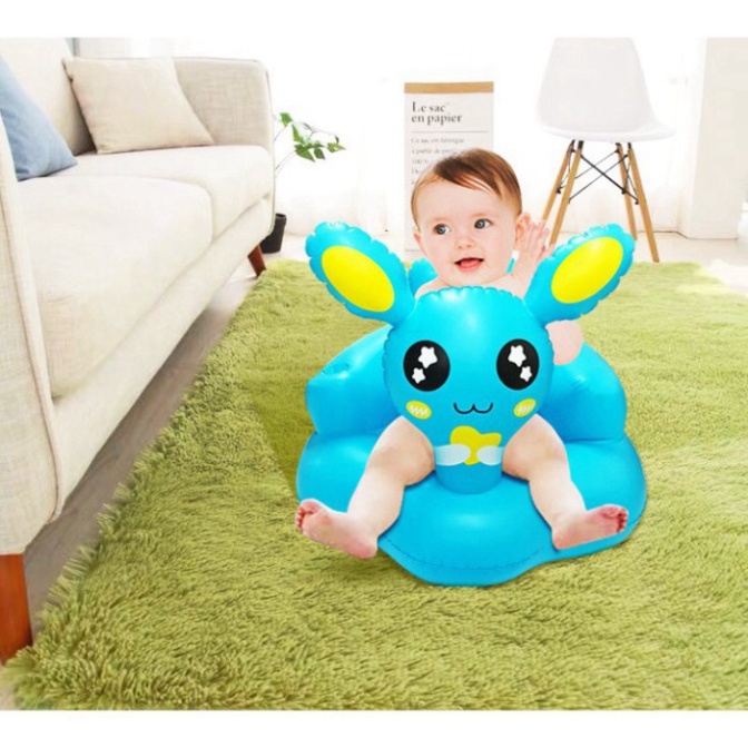 GHẾ HƠI TẬP NGỒI GIÚP NÂNG CỘT SỐNG CHO BÉ CÓ TỰA ĐẦU CHO BÉ BABYJOY MART