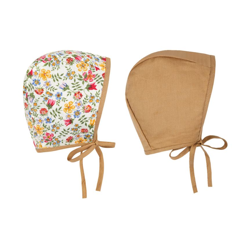 Mũ Bucket Chất Liệu Cotton Mềm Mại Họa Tiết Hoa Xinh Xắn Cho Nữ