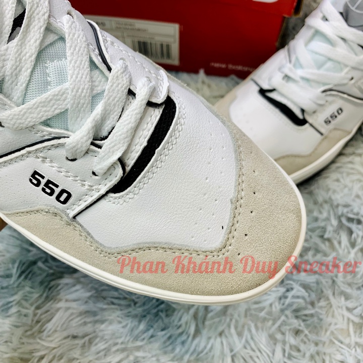 Giày new balance 550 white black nb đen trắng bb550