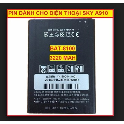 Pin Sky A910, Vega iRon 2 (BAT-8100M)