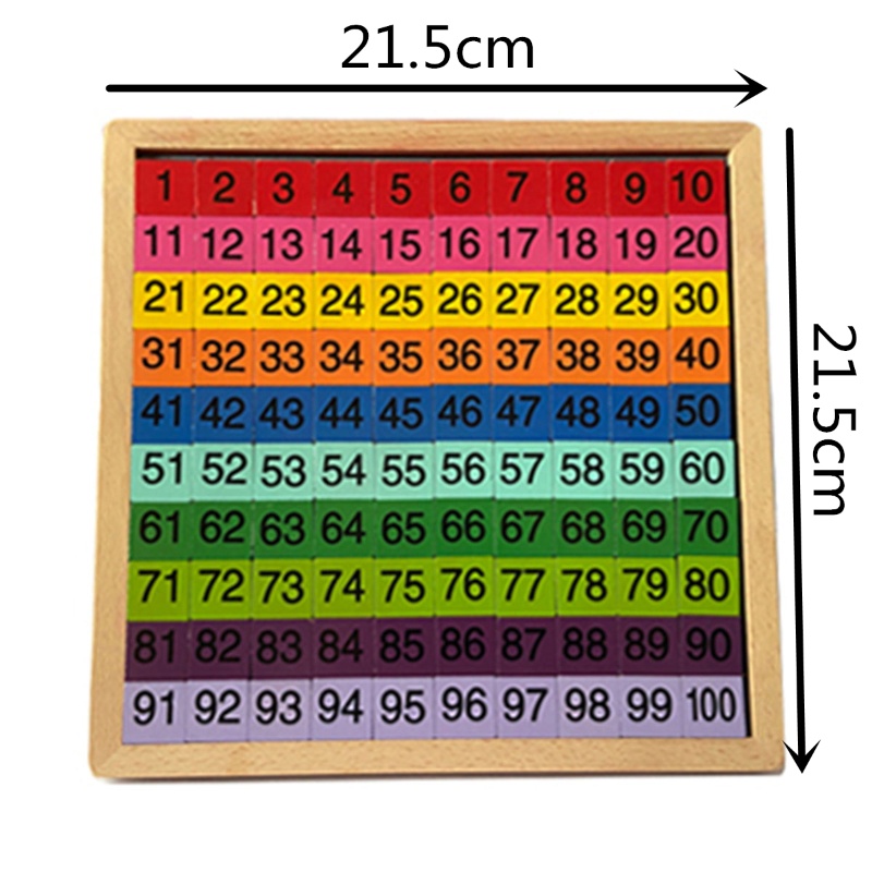 Bảng Gỗ 1-100 Số Học Toán Cho Bé