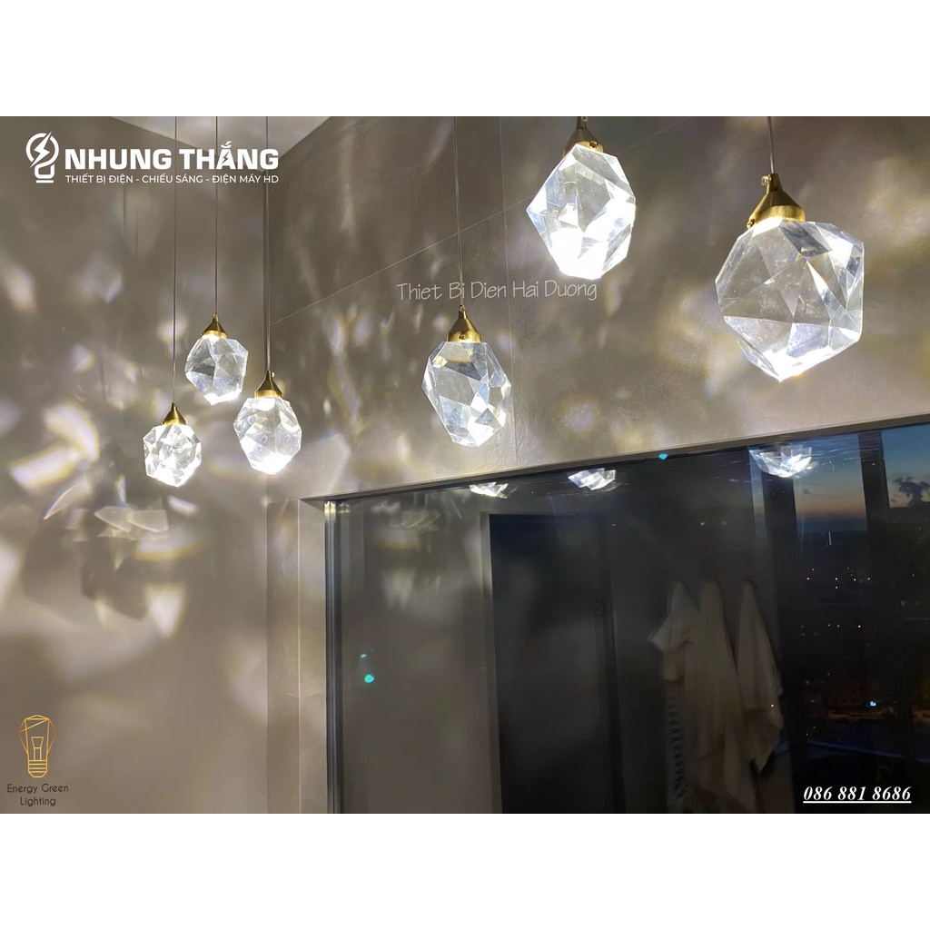 Đèn Thả Pha Lê Thủy Tinh Cao Cấp DGT-888 - Decor Phong Cách Sang Trọng - Kiểu Dáng Hiện Đại ,Độc Đáo