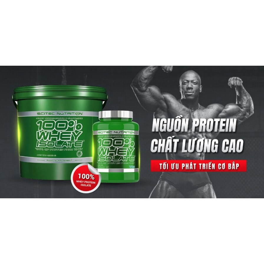 Sữa Tăng Cơ Không Tăng Mỡ 700g - Whey Protein Isolate Scitec - Chính Hãng