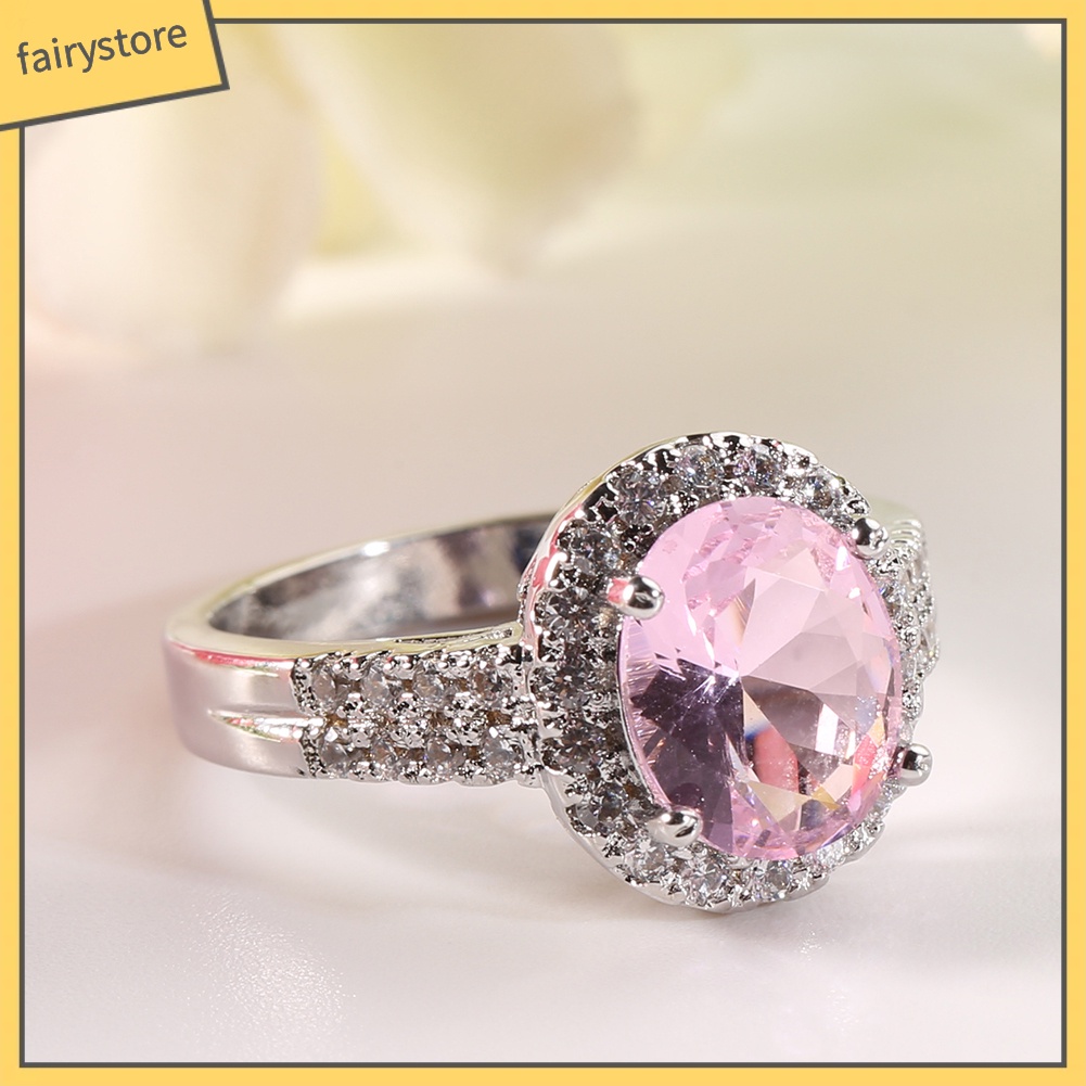 Nhẫn Đính Đá Phong Cách Sang Trọng Thanh Lịch Dành Cho Nữ