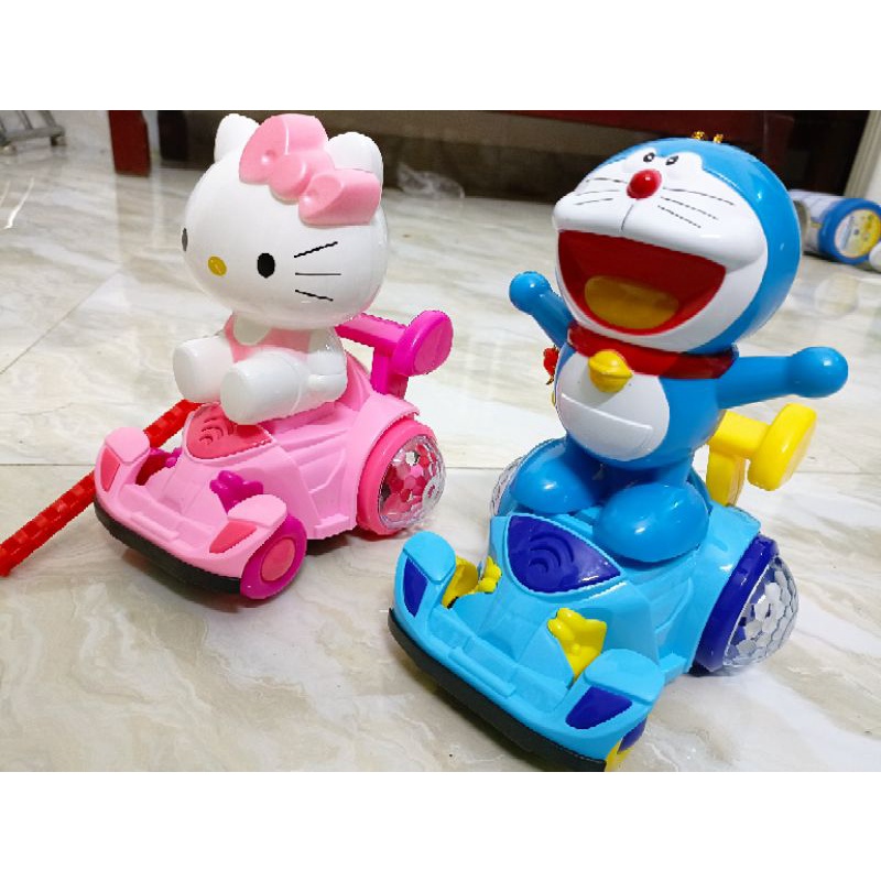 Đèn lồng trung thu Doremon Help kitty chạy pin đèn đẹp có nhạc tự đi chuyển Quà tặng  đồ chơi cho bé yêu chơi trung thu