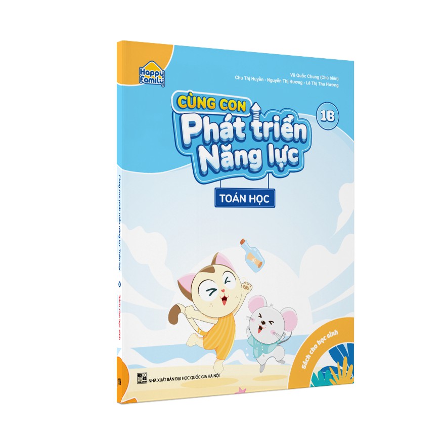 Sách - Combo 4 cuốn Happy family Cùng con phát triển năng lực Toán lớp 1 tập 1