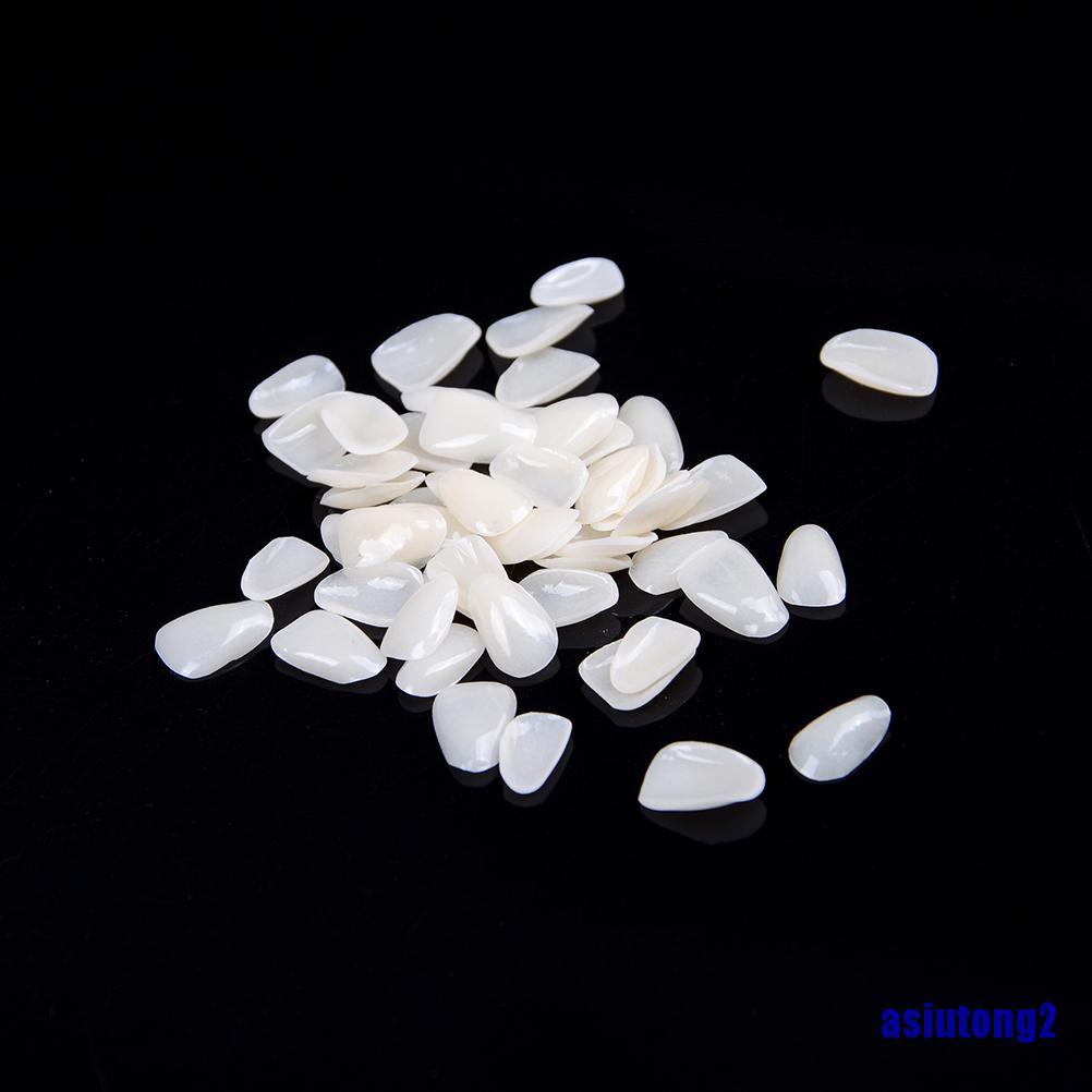 [Hàng mới về] Bộ 50 cái màng răng sứ bằng nhựa cho răng trên phía trước