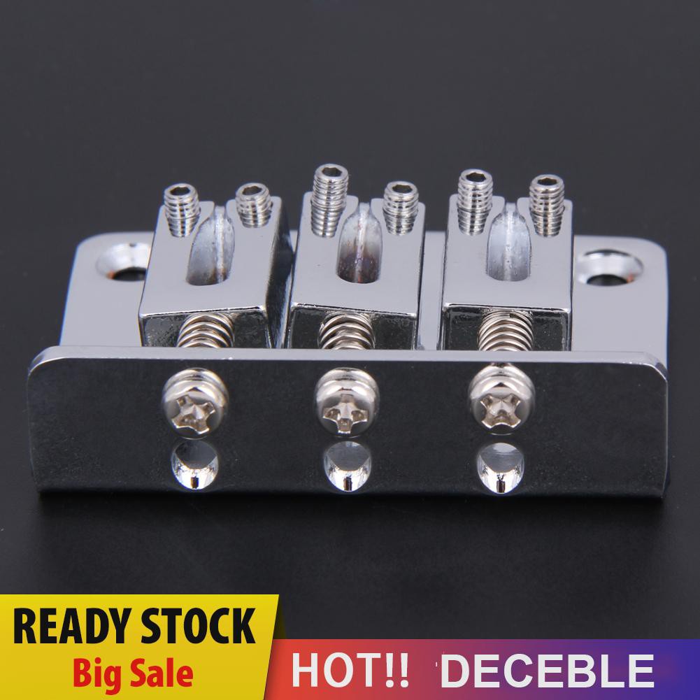 Deceble 50mm Adjustable Guitar Tailpiece for Cigar Box Guitar 3 String Hard-tail