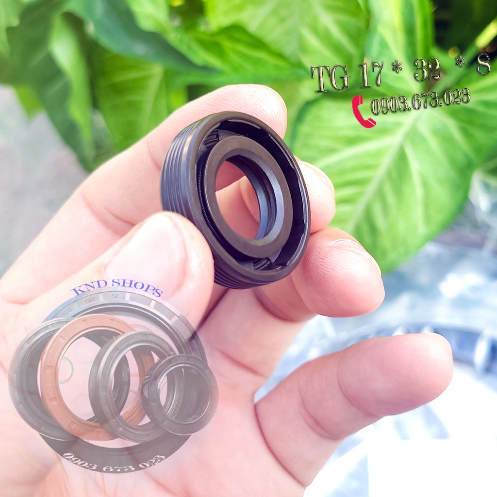 Phốt nhông chặn dầu  hộp giảm tốc SVKS 17*32*8, Phớt chặn dầu dẫn động trục bơm bánh răng xe máy | KND Shops