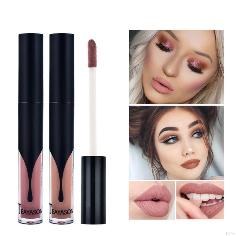 12 Color Matte Lip Gloss Non-stick Cup Waterproof Long-lasting Velvet Liquid Lipstick