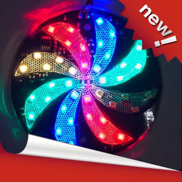 Đèn led trang trí ô-tô 8 cánh xe máy xe đạp điện