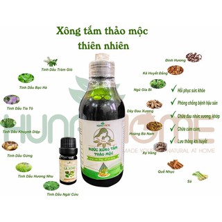 Tinh dầu lá xông - nước cốt lá tắm cho mẹ sau sinh