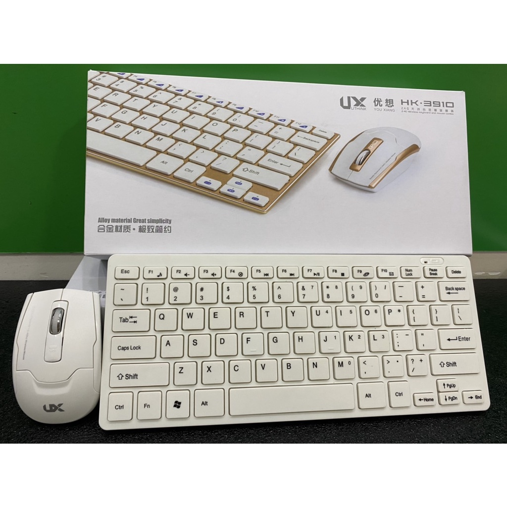 Combo Bộ phím chuột không dây Mini HK 3910 |Bộ phím chuột mini cho laptop |Bảo hành 6 tháng