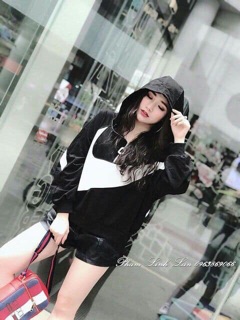 Áo nỉ mũ khoá