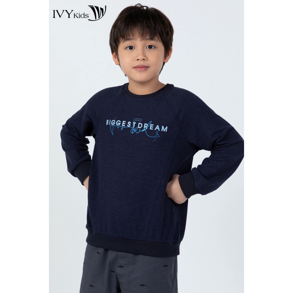 Áo thun dài tay Biggest Dream bé trai IVY moda MS 58K1384