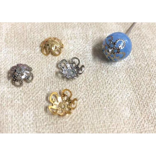 Chụp kim loại phụ kiện làm trang sức handmade