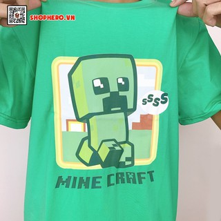 Áo thun Minecraft Creeper Cute