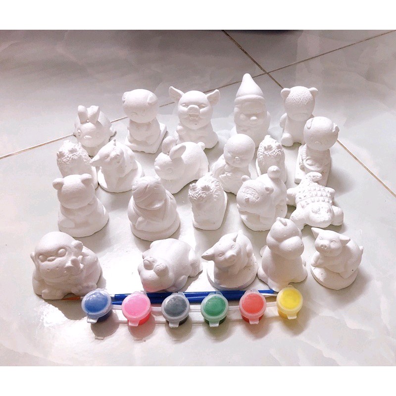 Tượng Tô Màu 4Cm - 7Cm Cho Bé