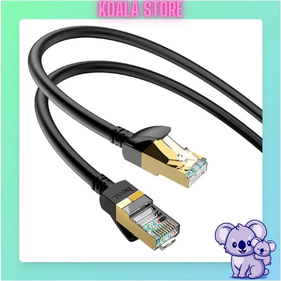 Dây Mạng Lan Hoco US02, Dây Mạng Bấm Sẵn 2 Đầu 3m 5m Chính Hãng Bảo Hành 1 Năm