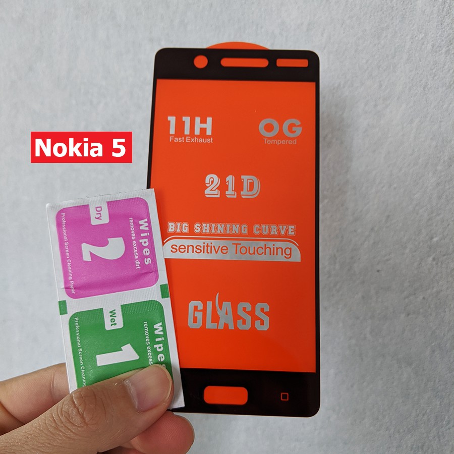 Kính cường lực full màn hình Nokia 5
