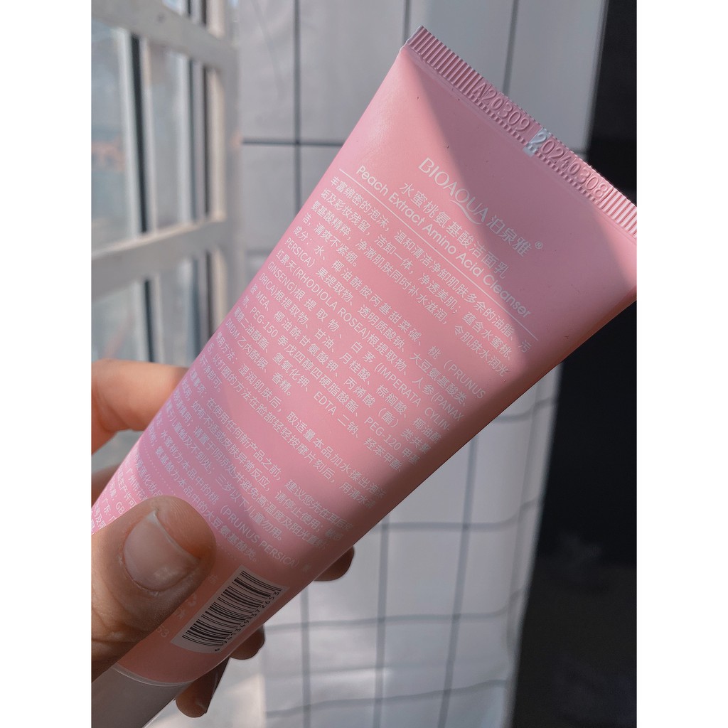 Sữa Rữa Mặt ĐÀO TƯƠI 🍑 72653 BIOAQUA PEACHEXTRACT 100ml Dưỡng Ẩm Cho Da Auth Nội Địa