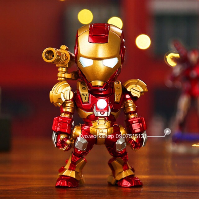 Mô hình figure Ironman WarMachine có đèn Led cảm ứng tiếng động