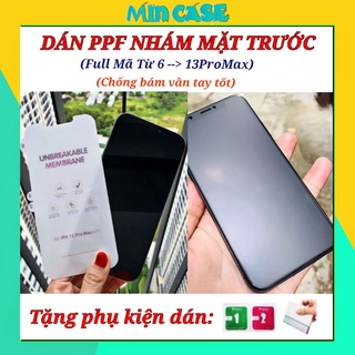 Miếng Dán PPF Nhám Chống Bám Vân Tay Mặt Trước Dành Cho Iphone ❤FREESHIP❤ Bảo Vệ Mặt Kính - Chống Trầy - Đủ Dòng Iphone