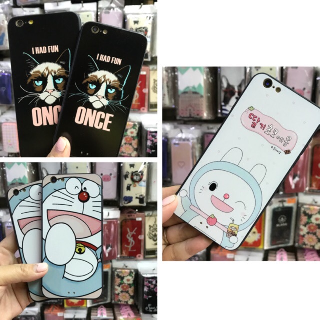Ốp lưng cứng viền dẻo in nổi 3D iphone 6/6s, iphone 6plus/6splus