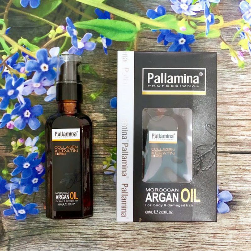 PALLAMINA ARGAN OIL TINH DẦU DƯỠNG TÓC CAO CẤP COLLAGEN ITALY 60ML