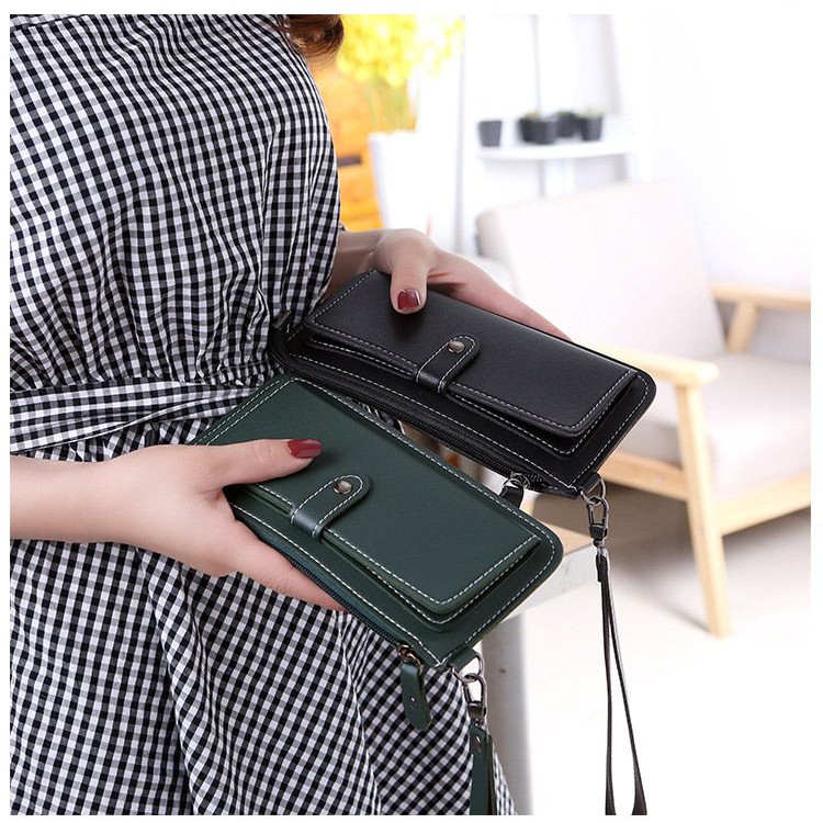 Ví nữ nhỏ gọn nhiều ngăn tiện dụng khoá kéo chắc chắn TD0097