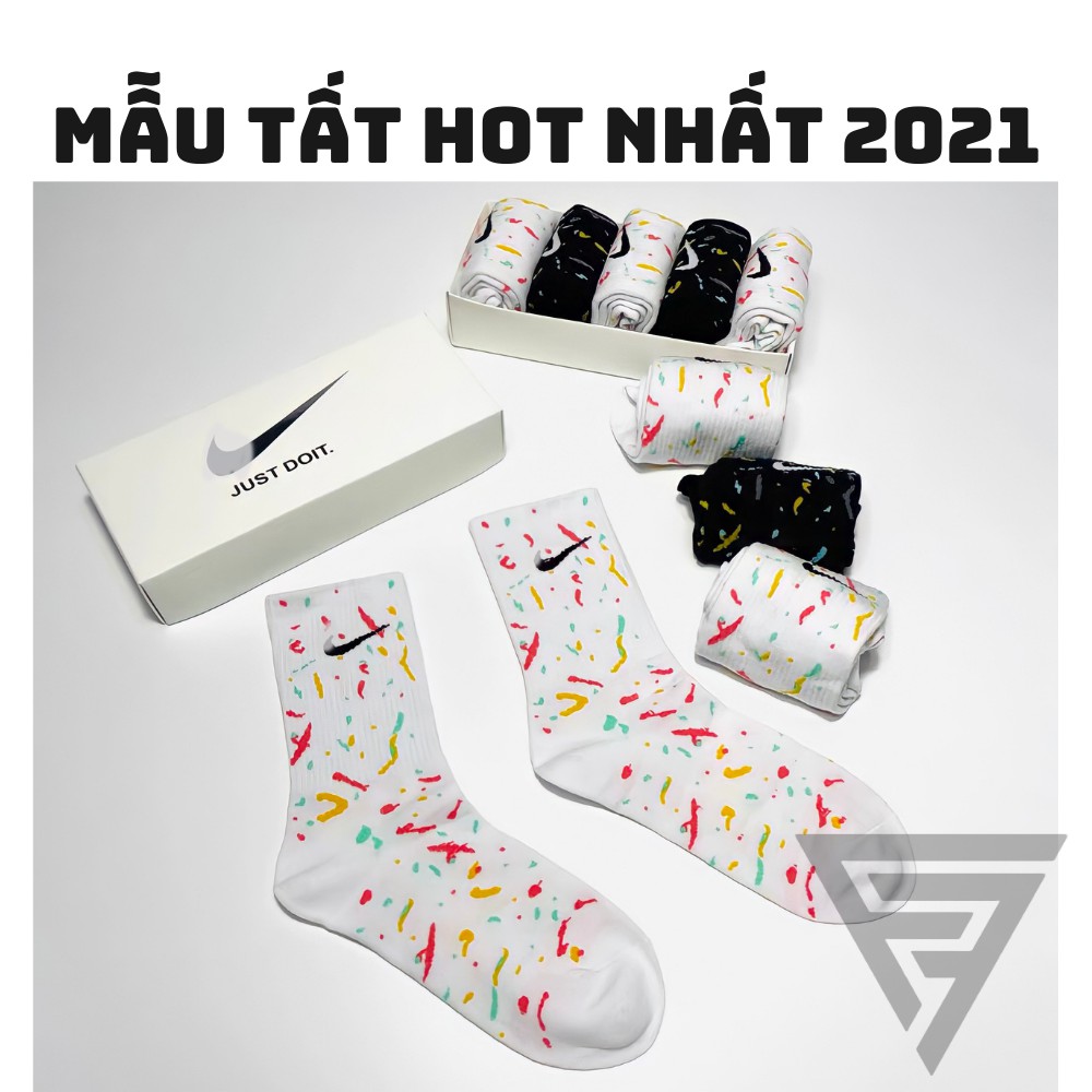 Tất cổ cao vẩy sơn FFSTORE logo thêu, vải cotton cao cấp khử mùi mới nhất 2021 [ Full TAG+TÚI ]
