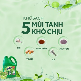 Nước rửa chén Sunlight Matcha Trà Nhật_chai 3.6kg mới