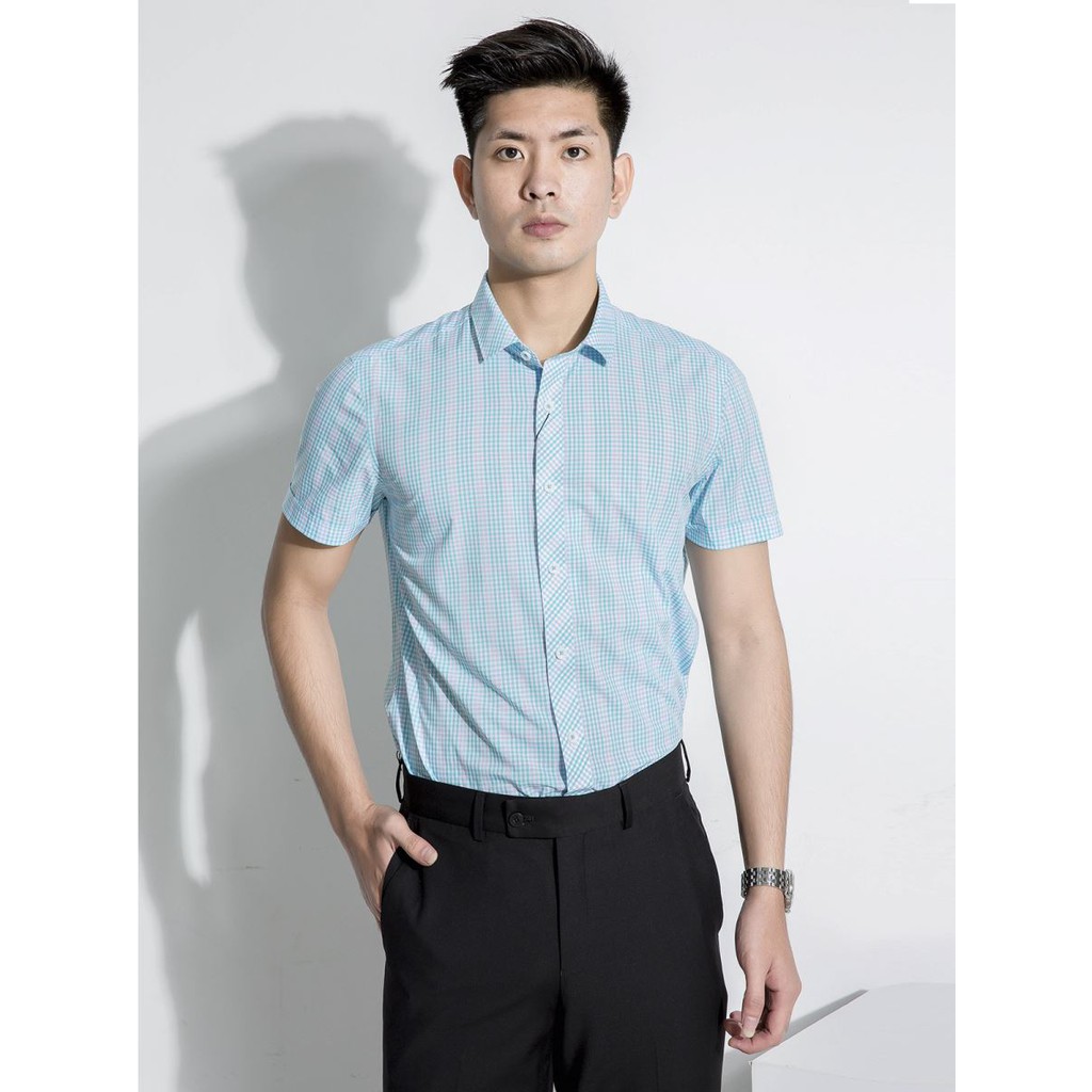 Áo sơ mi nam ngắn tay Aristino  ASS511S7 vạt lượn trẻ trung | BigBuy360 - bigbuy360.vn